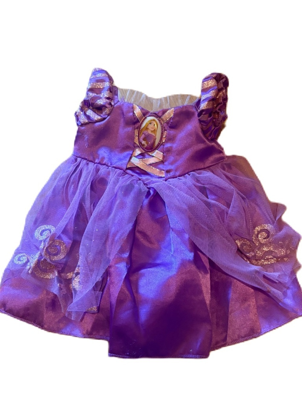 Build-A-Bear Rapunzel Purple Princess Dress Plush Stuffed Animal